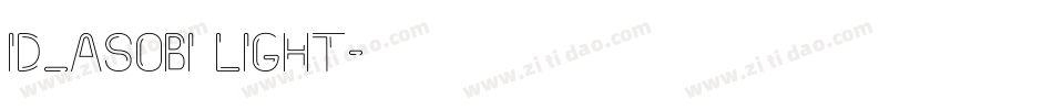 id_asobi Light字体转换